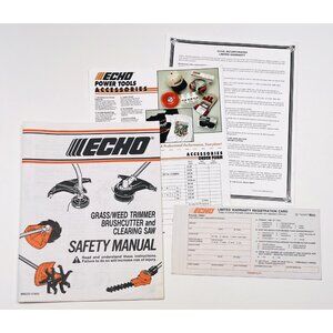1988 ECHO Grass/Weed Trimmer Brushcutter and Clearing Saw User's SAFETY MANUAL